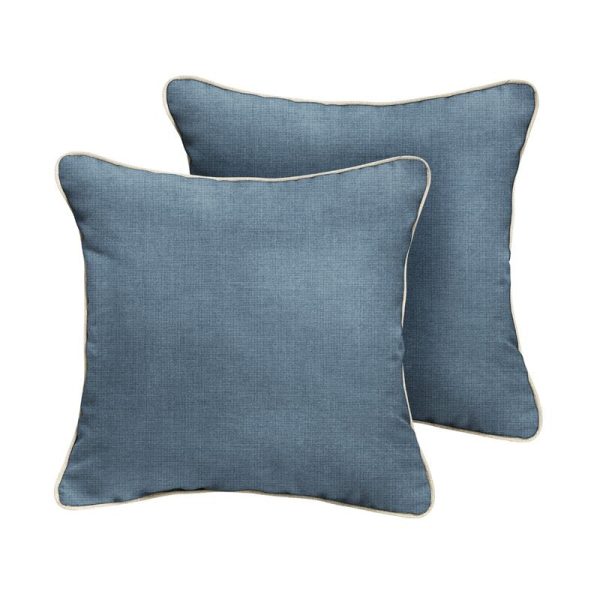 Dacosta Corded Outdoor Square Pillow Cover & Insert (Set of 2) EC1179 Sale - Image 4