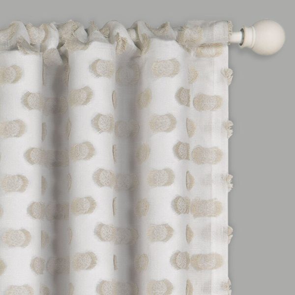 Finney Solid Color Tailored 52   Cafe Curtain (Set of 2) EC1283 Hot on Sale - Image 2