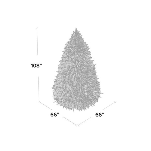 Dunhill Fir 9  Green Christmas Tree with 900 Clear White Lights MRM3775 Online - Image 3