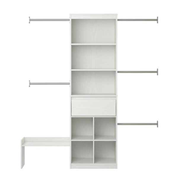 White Grow with Me 69  W - 95  W Closet System Reach-In Sets (Part number: 6860306COM) MRM3127 Online Sale - Image 2