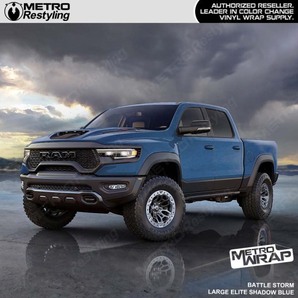 Metro Wrap Large Battle Storm Elite Shadow Blue Camouflage Vinyl Film Discount - Image 4