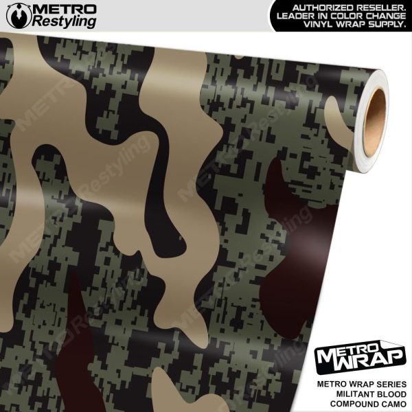 Metro Wrap Compound Militant Blood Camouflage Vinyl Film Cheap