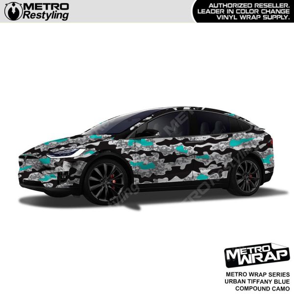 Metro Wrap Compound Tiffany Blue Urban Camouflage Vinyl Film Hot on Sale - Image 2