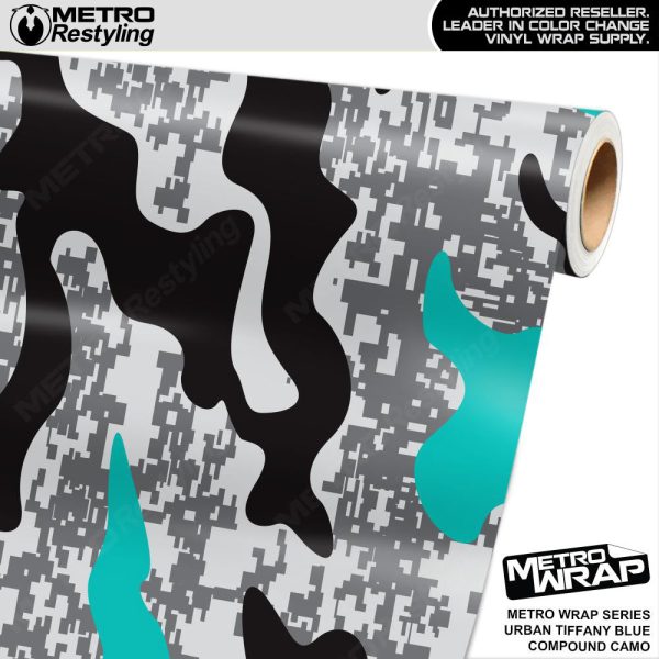 Metro Wrap Compound Tiffany Blue Urban Camouflage Vinyl Film Hot on Sale