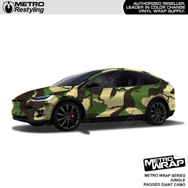 Metro Wrap Giant Ragged Jungle Camouflage Vinyl Film Supply - Image 2